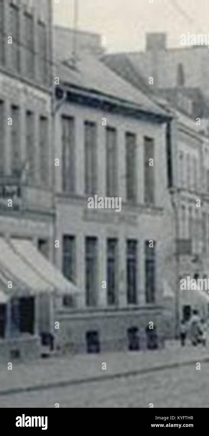 WP Mühlenstraße 19, registrato nel 1902, è un indirizzo storico in Europa, che rappresenta l'architettura urbana o residenziale dei primi anni del XX secolo e il patrimonio locale. Foto Stock