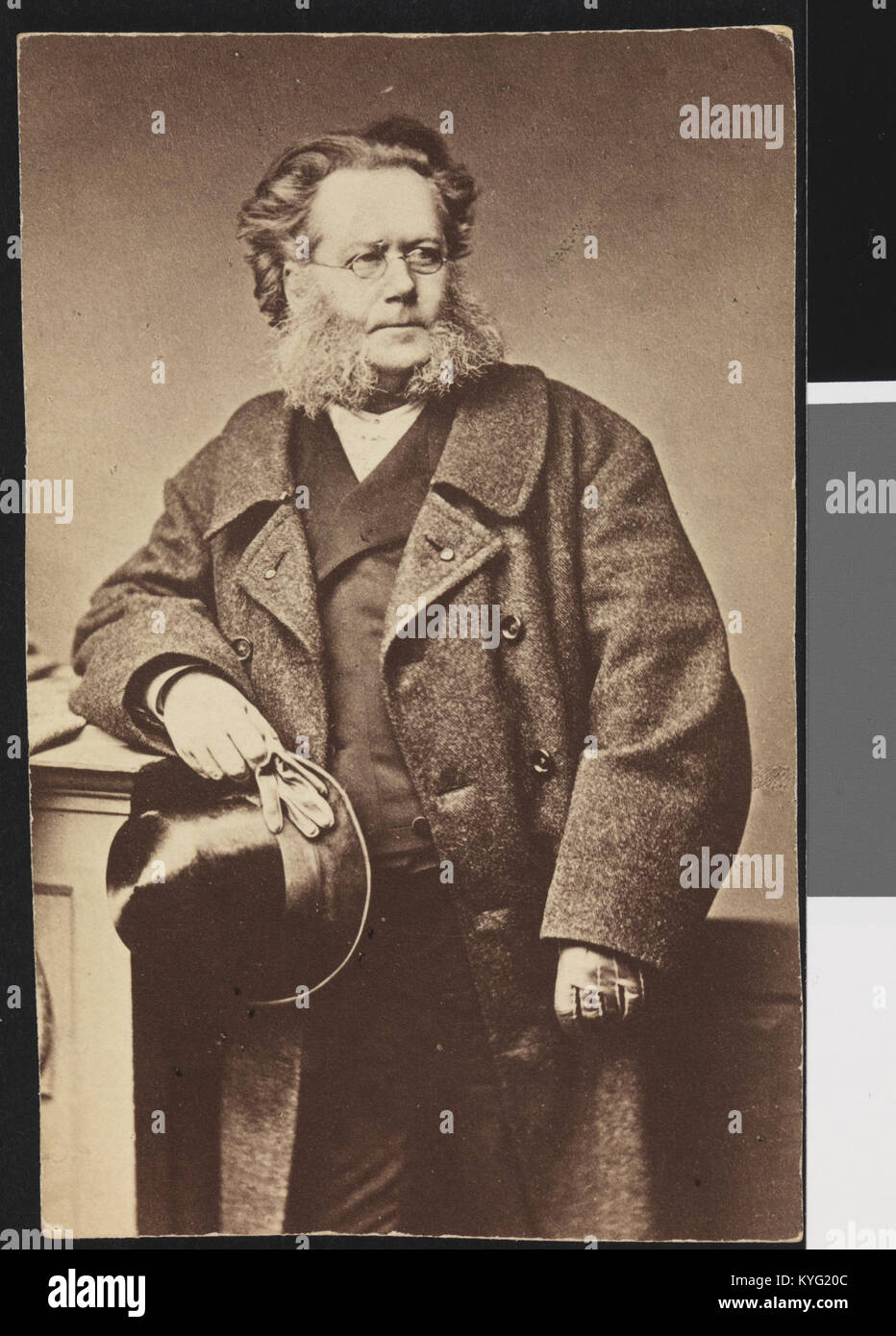 Portrett av Henrik Ibsen, München ca. 1878 - no-nb digifoto 20160223 00297 bldsa ib1A1017 Foto Stock