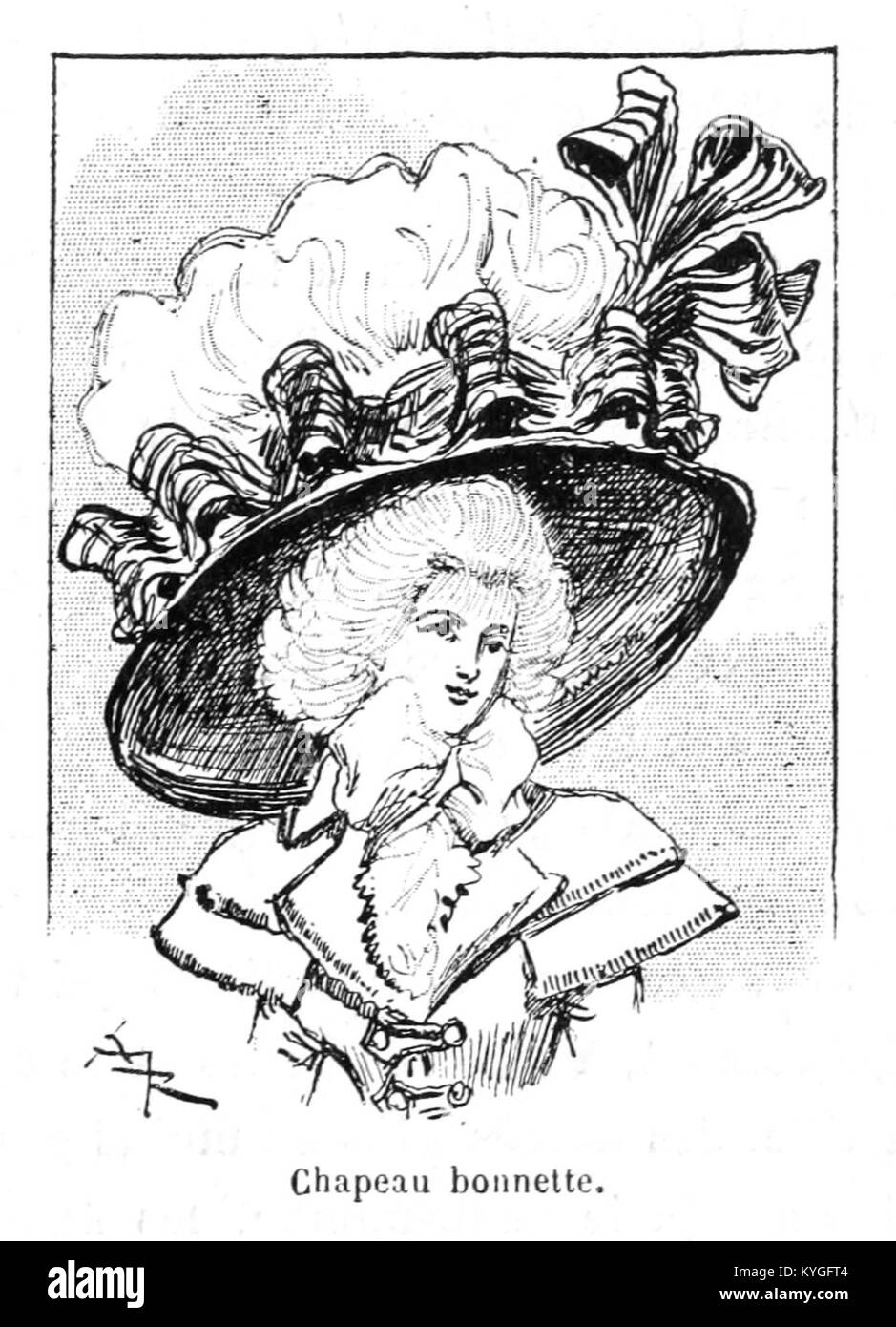 Il libro illustrato di Albert Robida del 1891 "Mesdames nos aieules (Dix siècles d'élégances)" ritrae l'evoluzione della moda femminile nel corso di dieci secoli, evidenziando i cambiamenti nell'abbigliamento e nei costumi sociali. Foto Stock