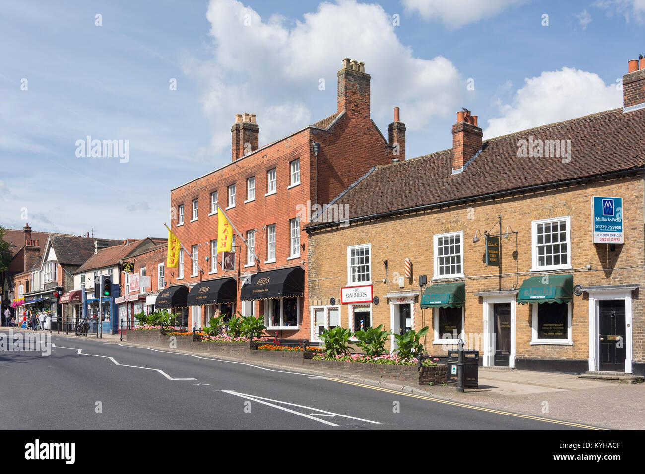 High Street, Epping, Essex, Inghilterra, Regno Unito Foto Stock