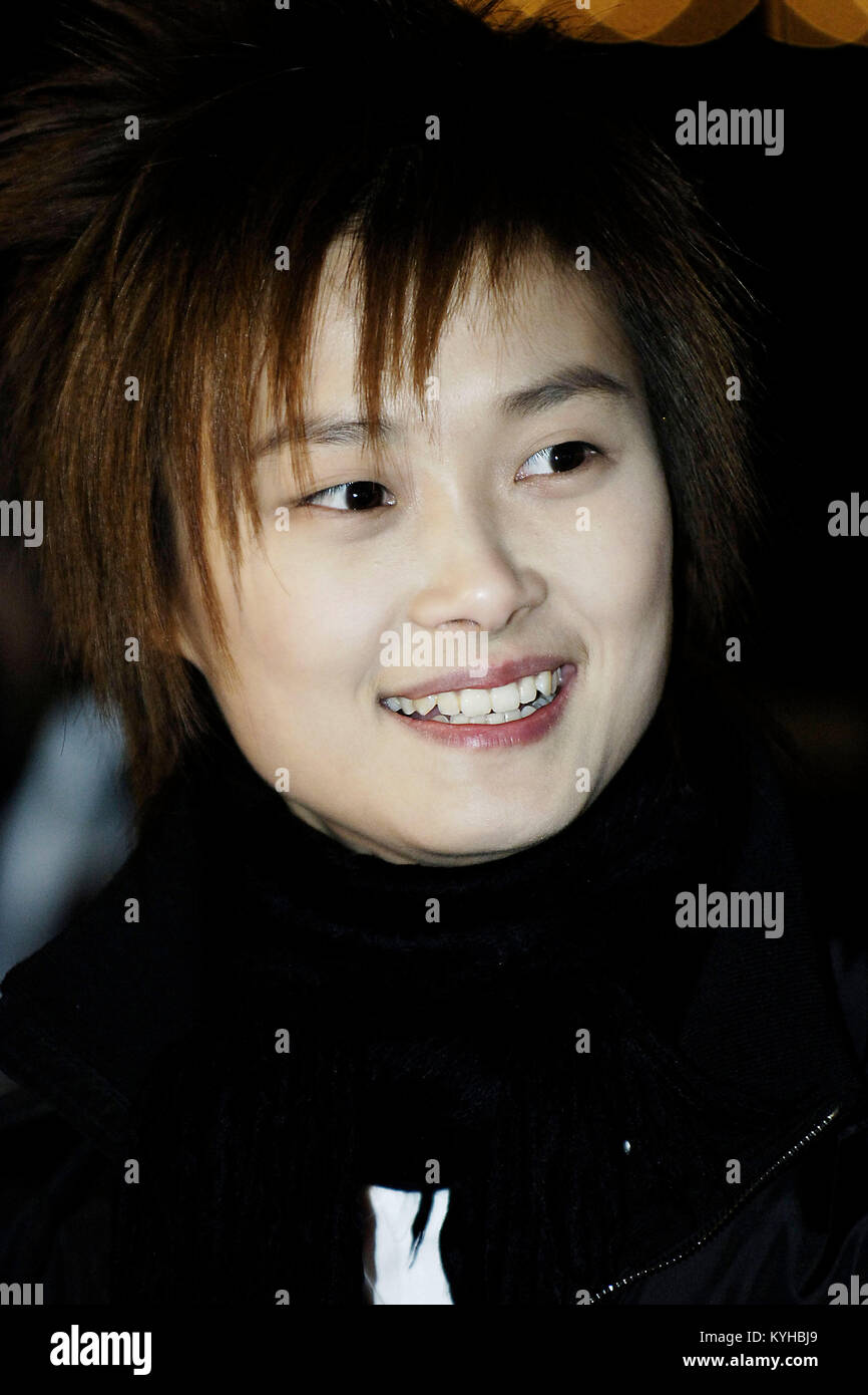 Li Yuchun - Aka Chris Lee - cinese 'Super Girl' cantante Fotografata a Londra Regno Unito - 26 gen 2006. Photo credit: George mento/IconicPix Foto Stock