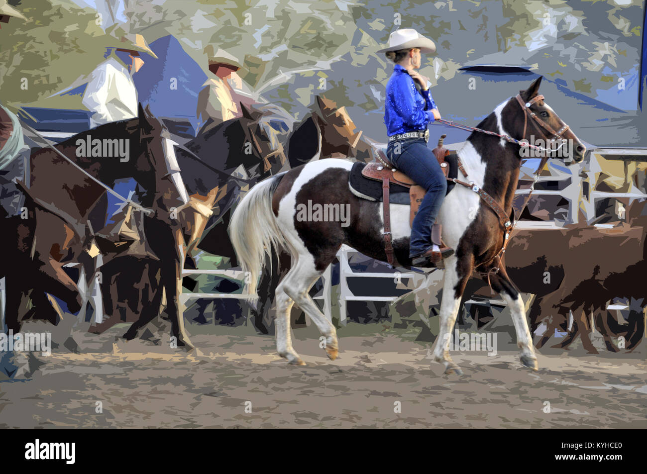 Cavallo sport, rodeo eventi. Foto Stock