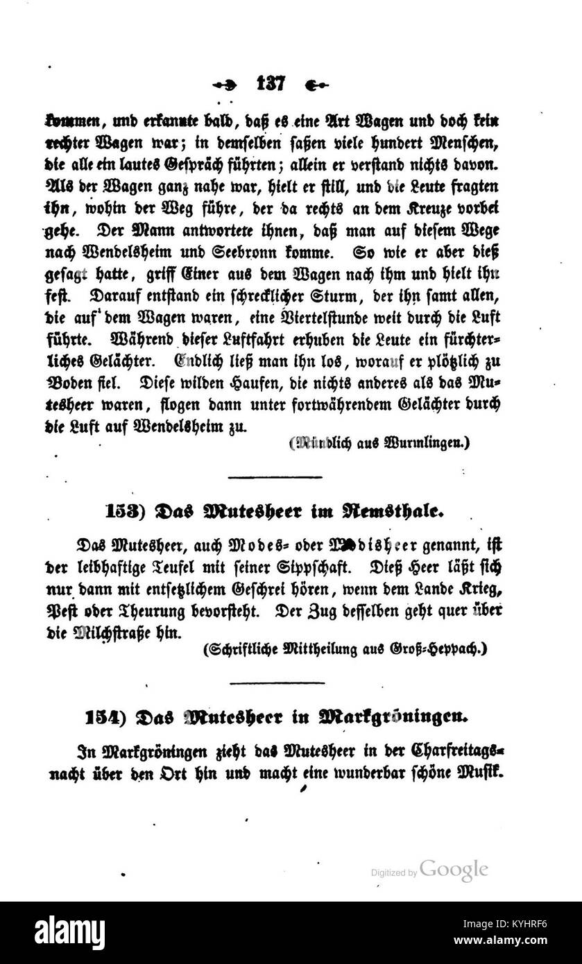 Il "Sagen Sitten Gebräuche" di Meier del 1852 compila miti, costumi e tradizioni tedeschi, documentando le pratiche culturali tedesche del XIX secolo e le norme sociali Foto Stock