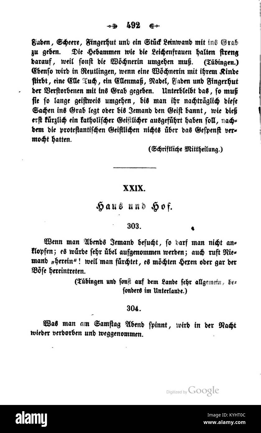 Questo testo del 1852, "Sagen Sitten Gebräuche" di Meier, presenta folklore, costumi e tradizioni del XIX secolo, concentrandosi sulle pratiche culturali e sulle norme sociali dell'epoca in Europa centrale. Foto Stock