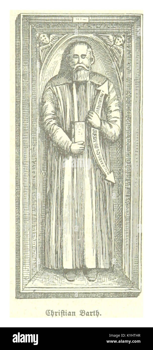 SALZER(1881) p423 Christian Barth, 7. Ev. Pfarrer von Birthälm (Amtszeit von 1647-1652) Foto Stock