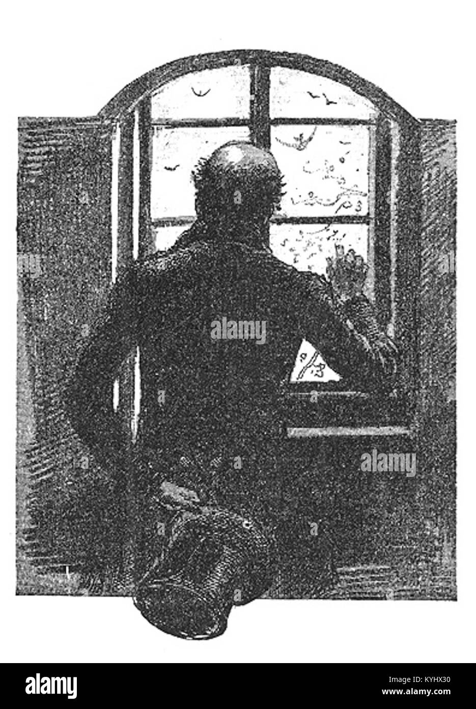 L’illustrazione di Benito Pérez Galdós “El terror de 1824” illustra i disordini politici e le turbolenze sociali della Spagna del XIX secolo. Foto Stock