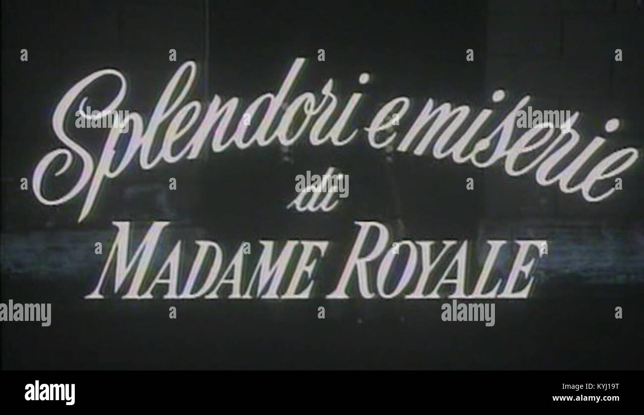 Screenshot del film "plendori e miserie di Madame Royale" (1971) Foto Stock