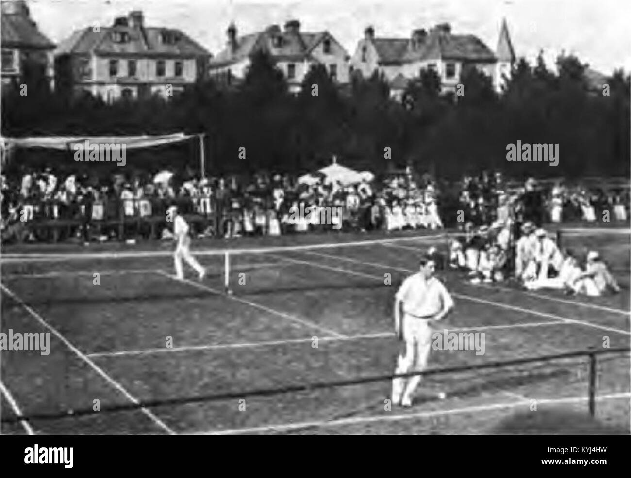 A sud di Inghilterra campionati (Eastbourne) 1890, ziffo vs. baldwin Foto Stock