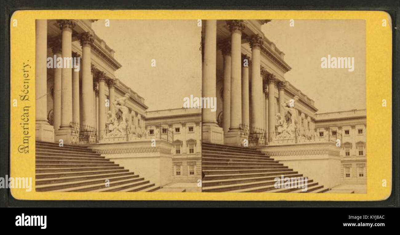 La "Statua della civiltà" di Horatio Greenough, nota anche come "paesaggio americano", fu pubblicata intorno al 1865. Questa opera riflette l'interpretazione di Greenough degli ideali e dei paesaggi americani. Foto Stock