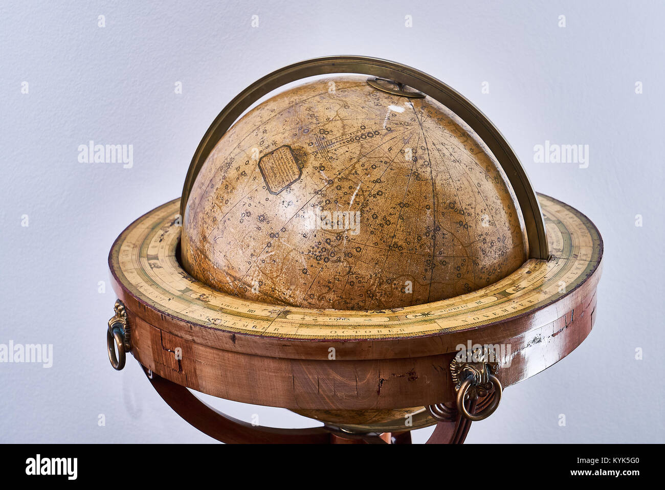 Legno Terraqueus Globus - Globe Foto Stock