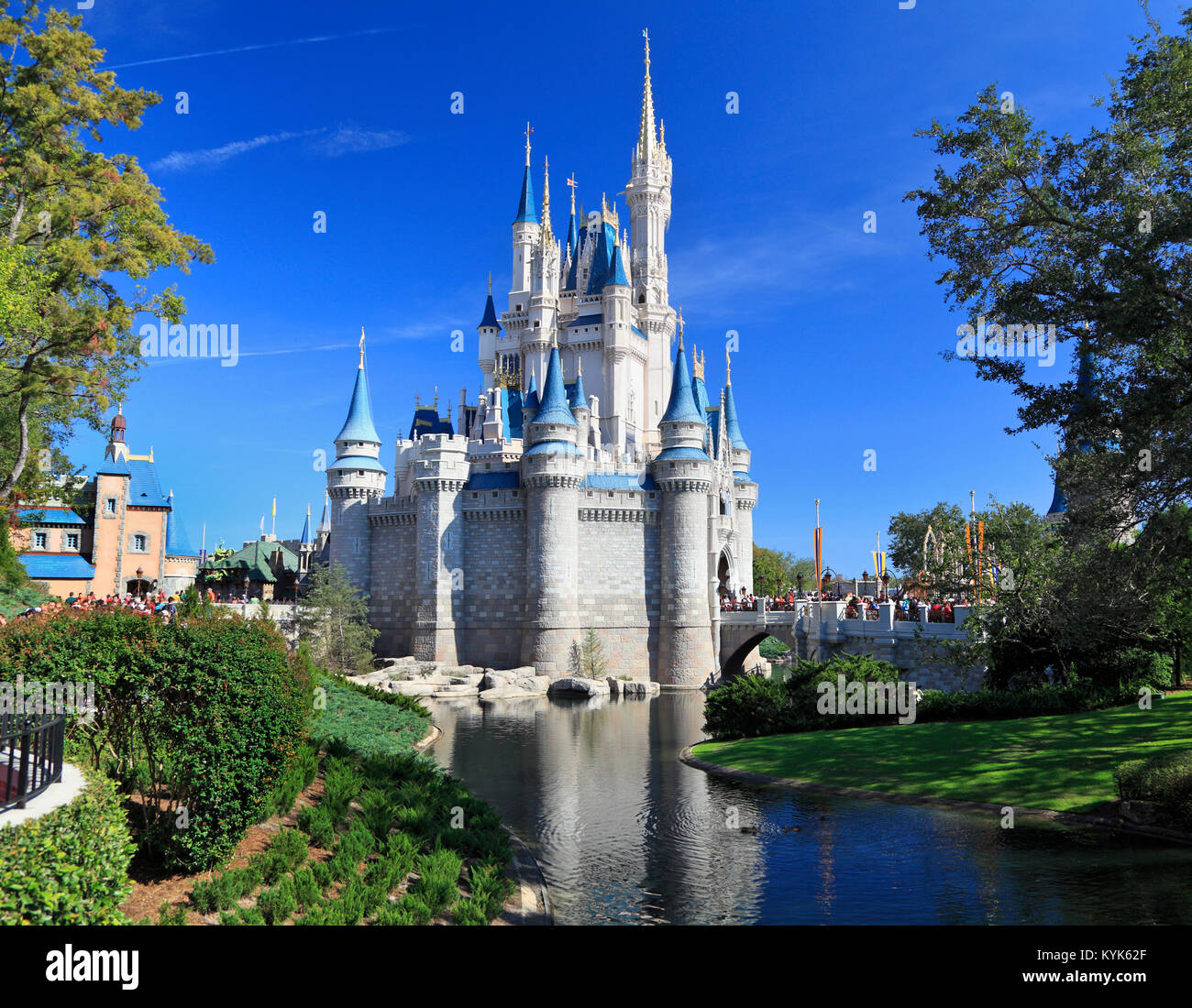 Il Castello di Cenerentola nel Magic Kingdom, Florida Foto Stock