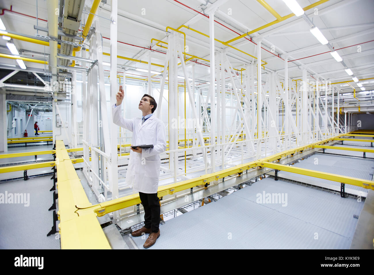 Fattoria di data mining lavoratore Foto Stock