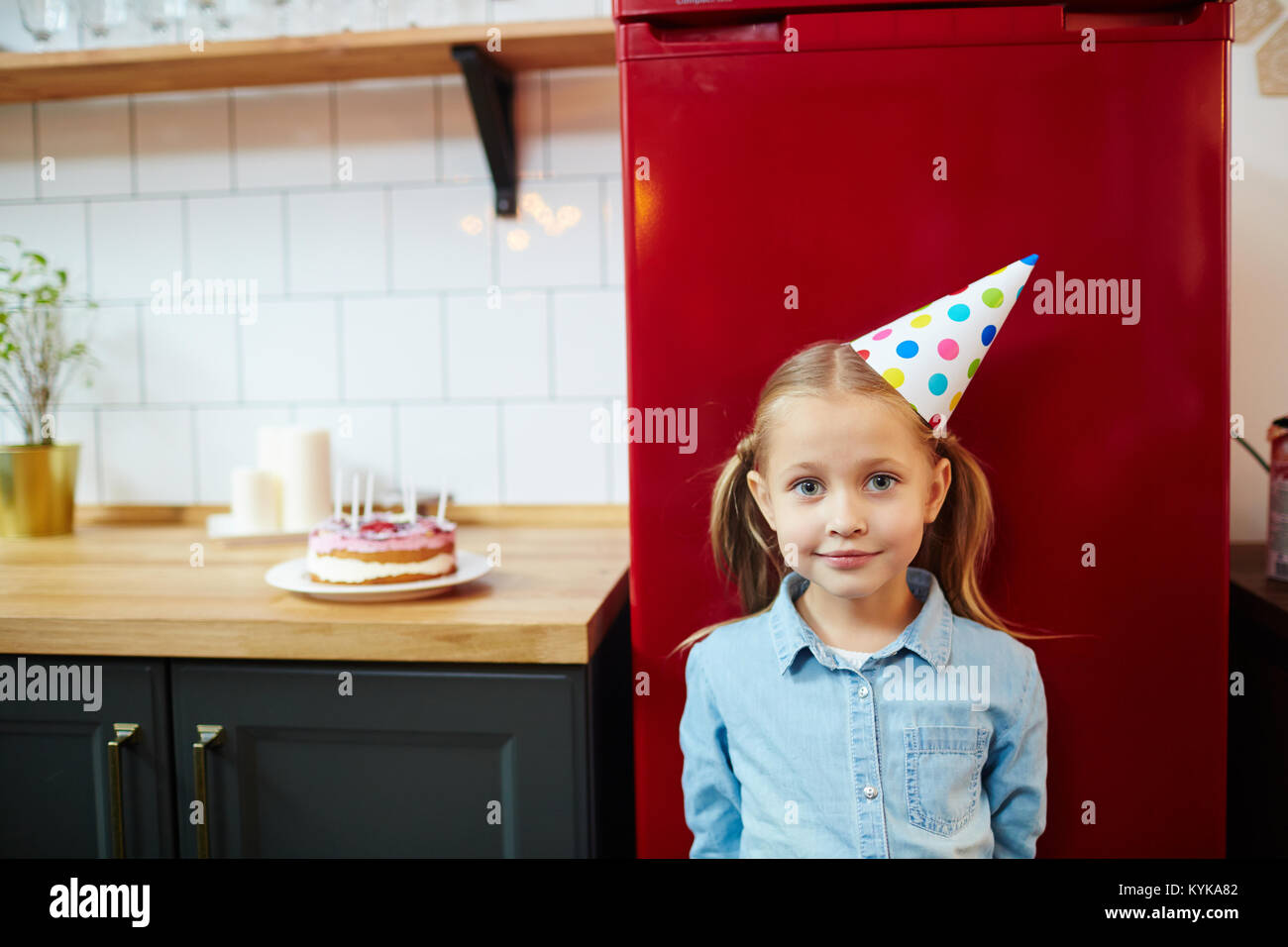 Compleanno della ragazza Foto Stock