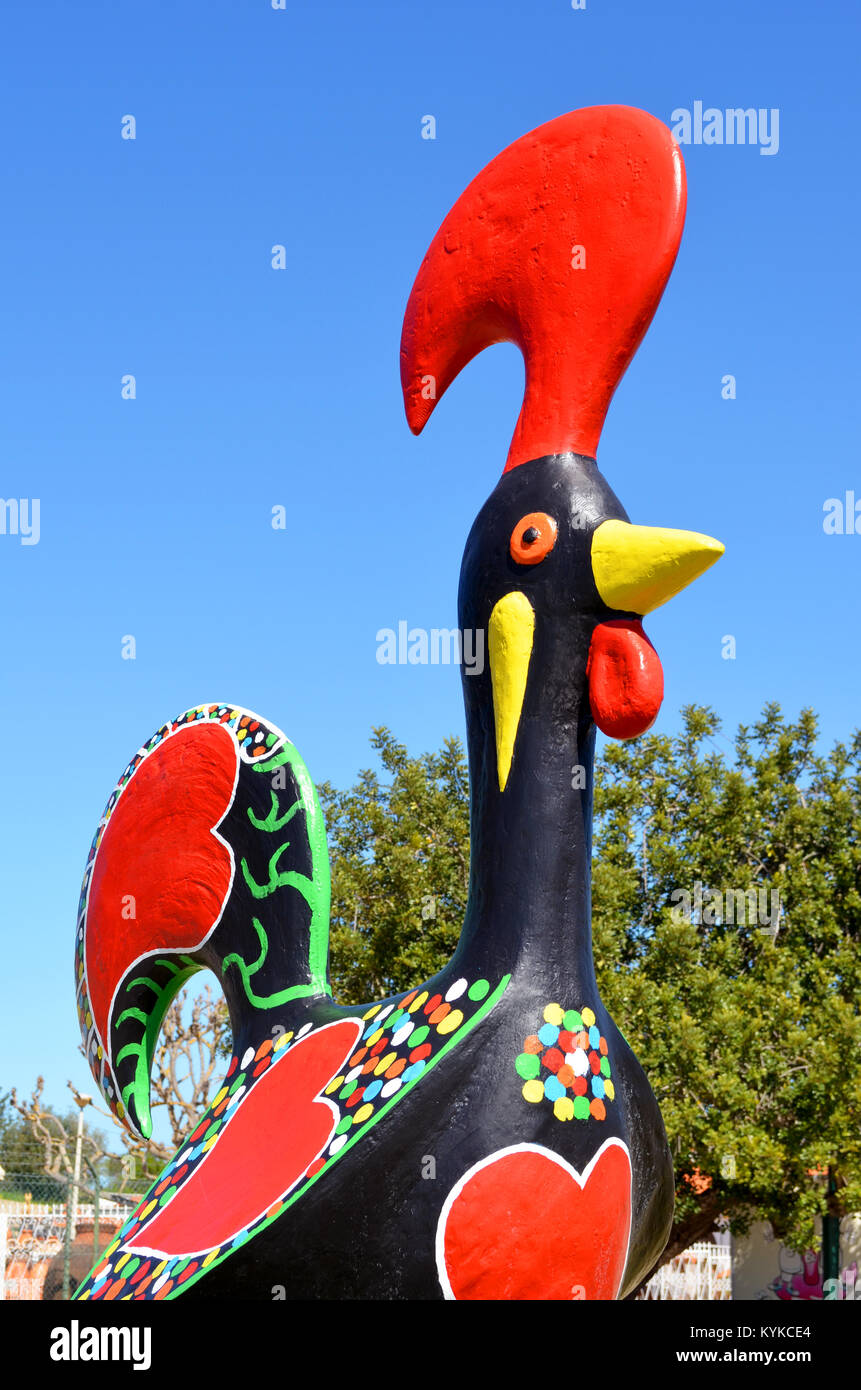 Il Portogallo simbolo del turismo, il gallo di Barcelos, Galo de Barcelos Foto Stock