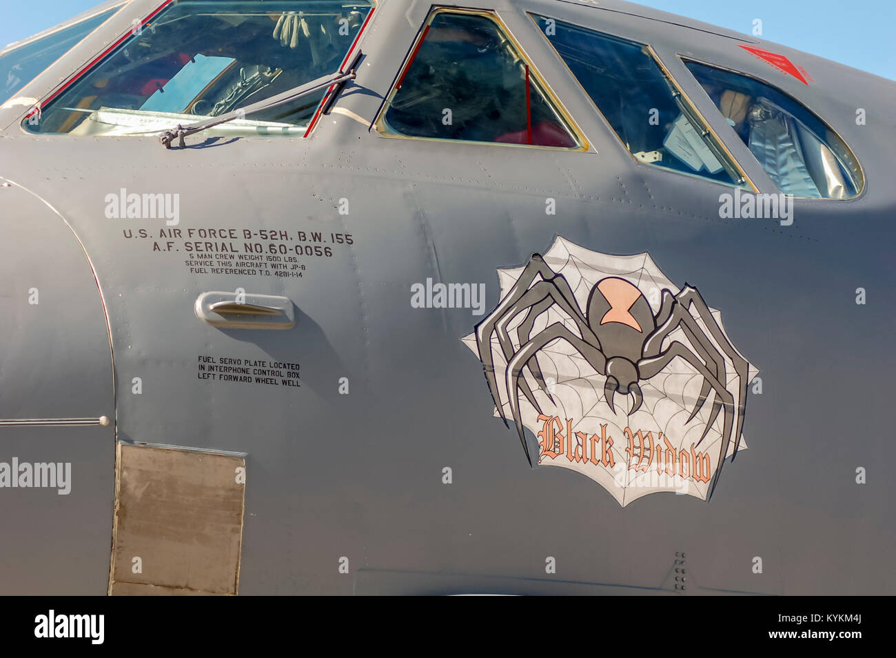 Arte su B-52H 'Black Widow', Foto Stock