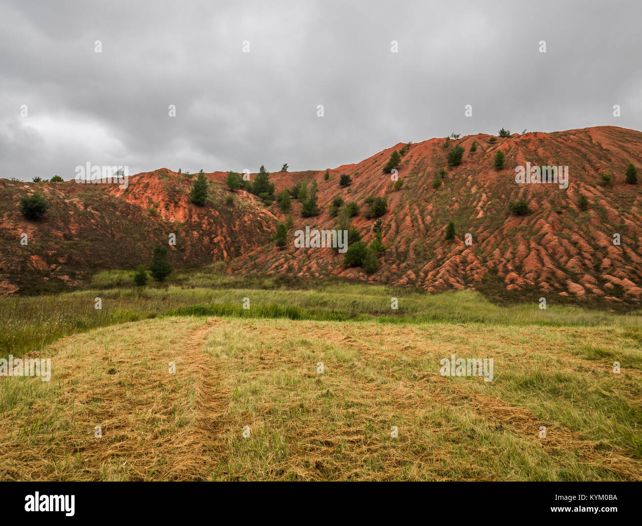 La miniera a cielo aperto dopo il periodo di smantellamento è stato arrestato Foto Stock