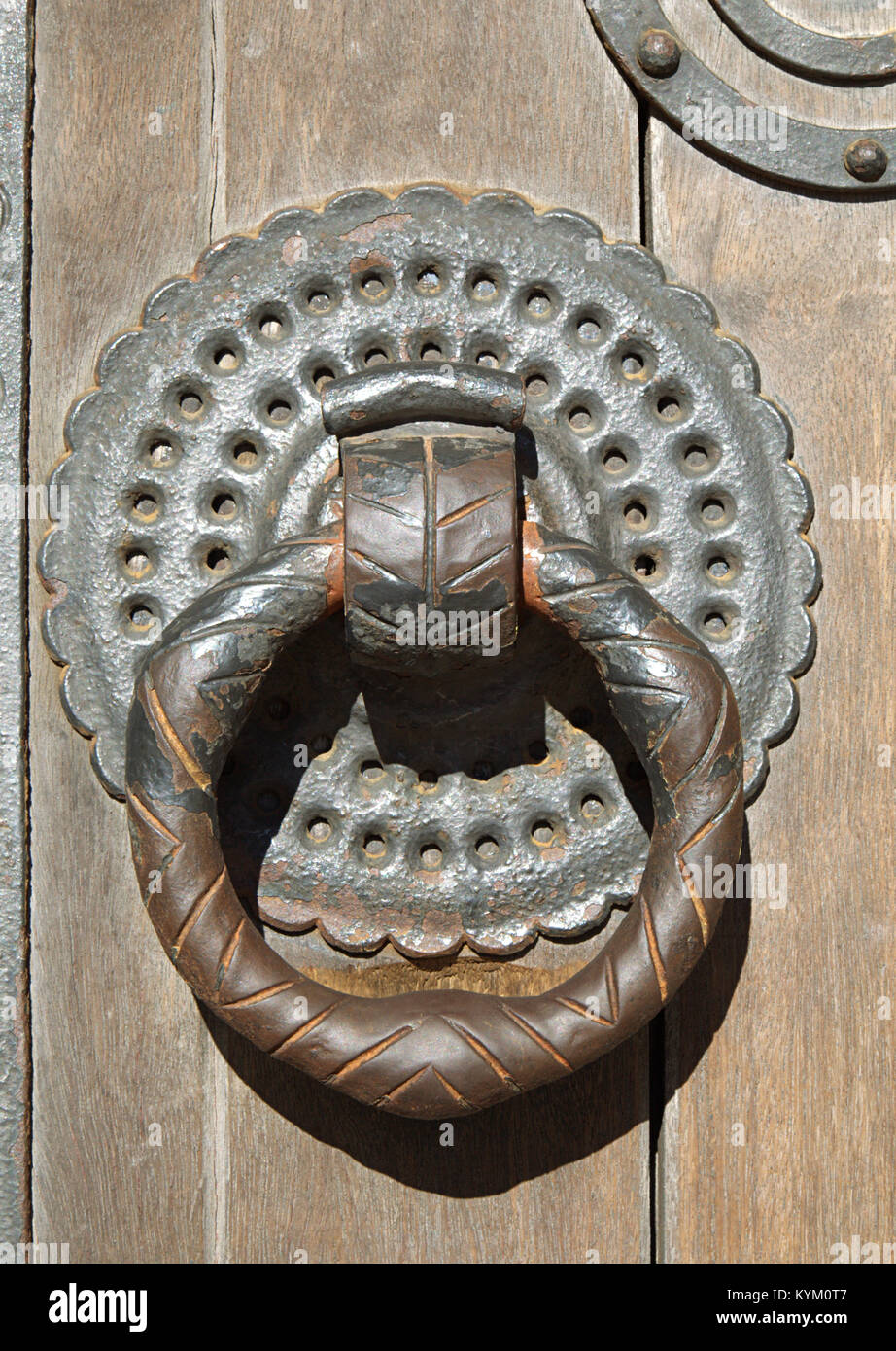Porta respingente, Cattedrale di Lisbona Foto Stock