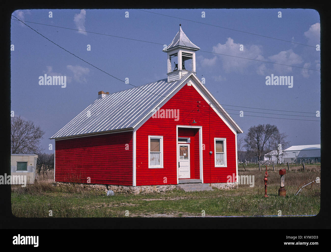 Fotografia di una scuola con una sola stanza sulla Route 141, Pound, Wisconsin, scattata dalla Library of Congress, che mostra l'ambiente educativo dei primi anni del XX secolo. Foto Stock