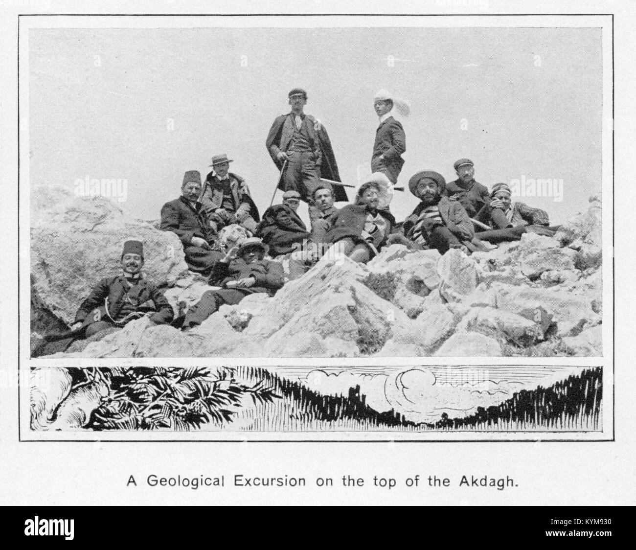 Una Escursione geologica sulla sommità del Akdagh 27430821035 o Foto Stock