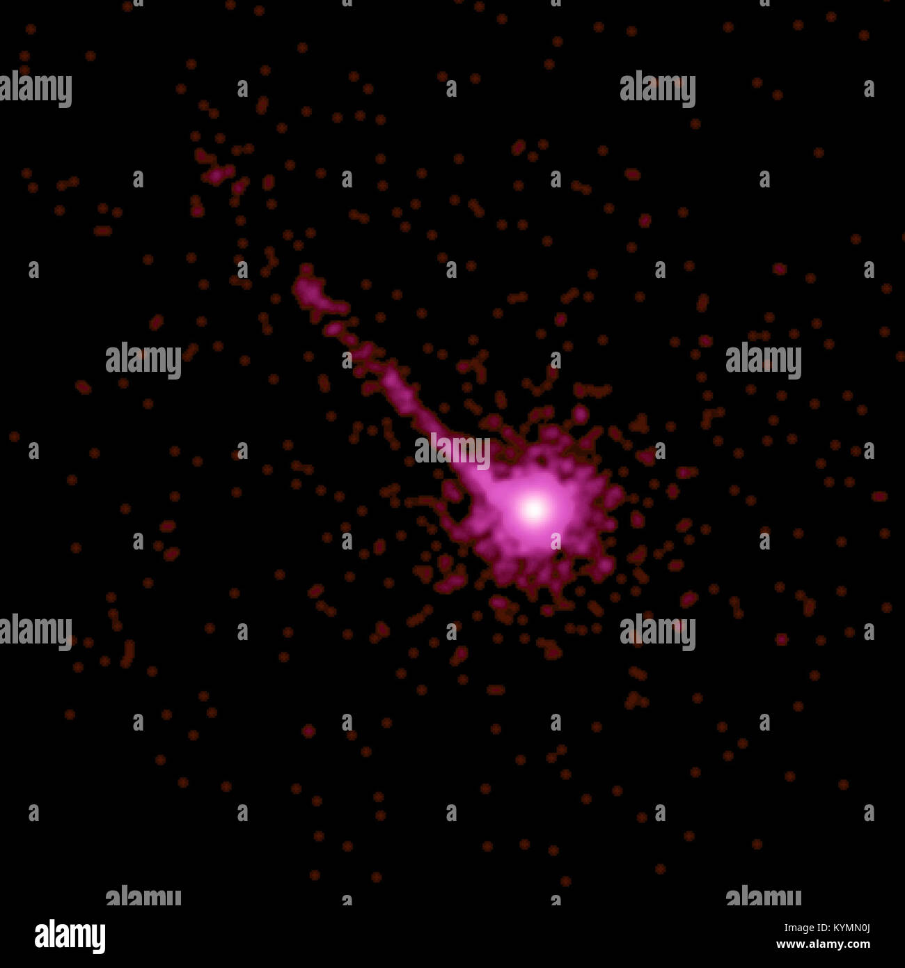 Un quasar di circa dieci miliardi di anni luce dalla Terra si trova 2940665417 o Foto Stock