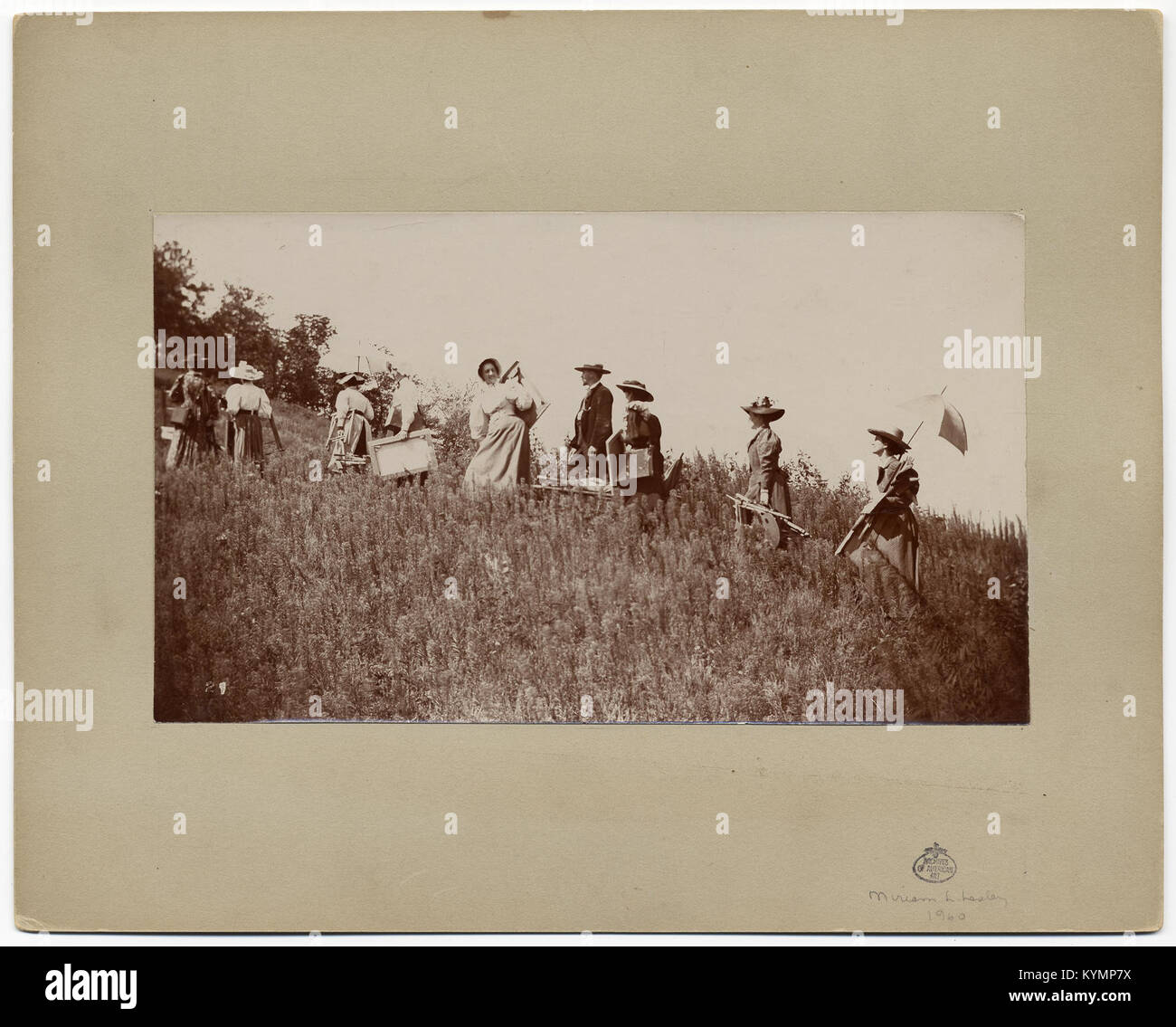 Una fotografia storica che raffigura gli studenti che frequentano le lezioni alla St. Paul School of fine Arts, catturando l'ambiente educativo e l'atmosfera. Foto Stock