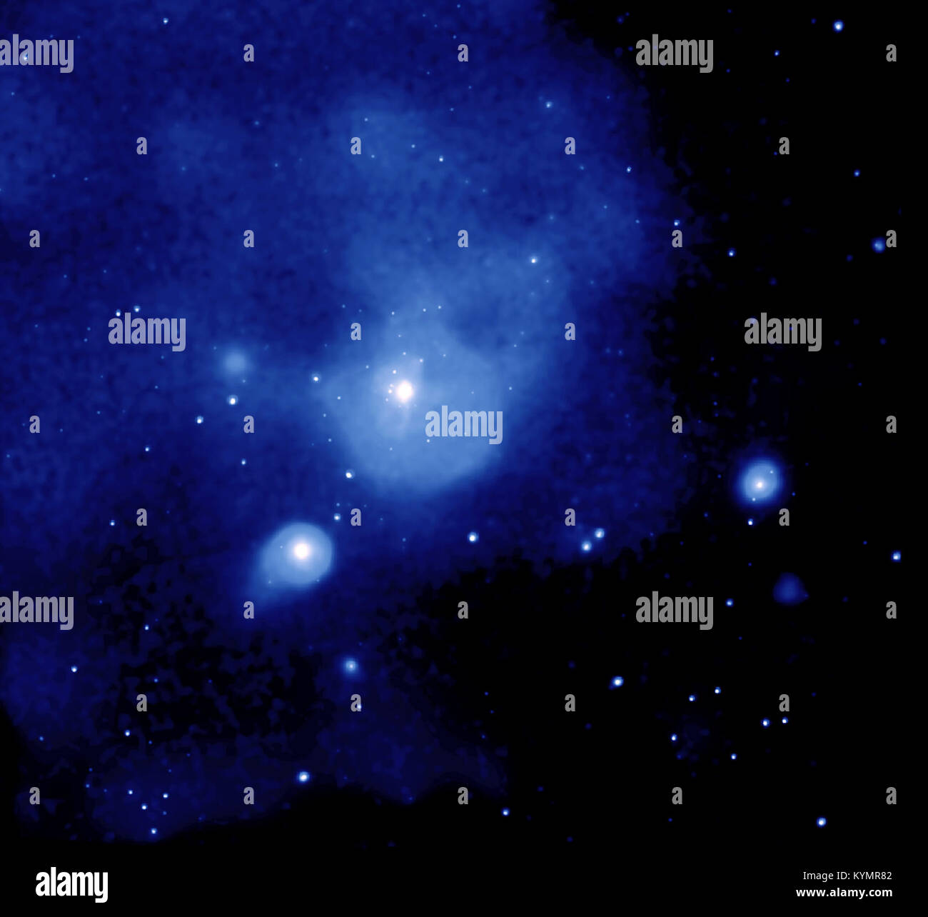 Nelle vicinanze di un cluster Galaxy circa 65 milioni di anni luce da 2940643993 o Foto Stock