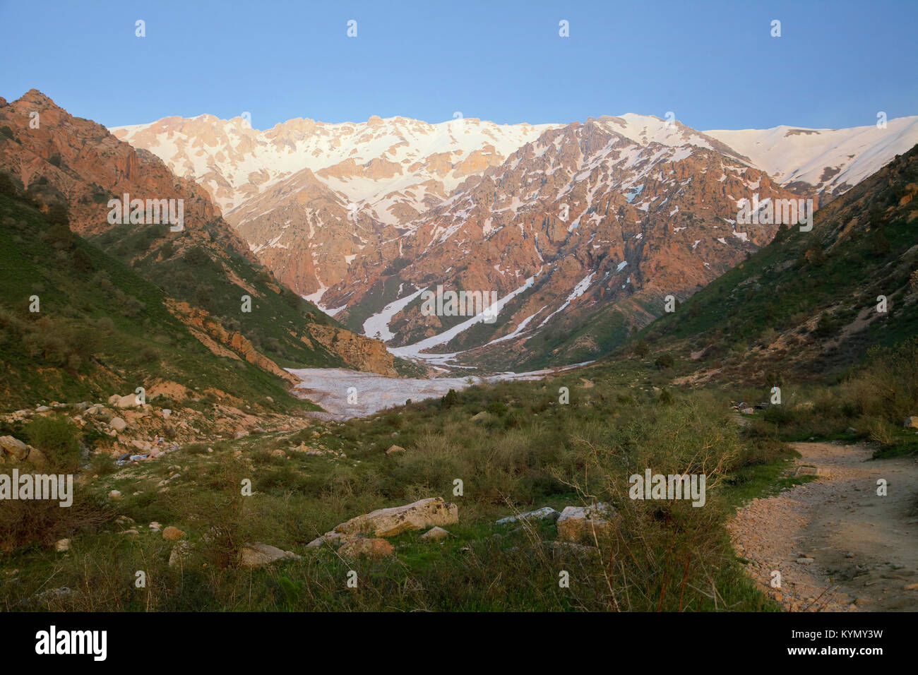 Chimgan montagne, Uzbekistan Foto Stock