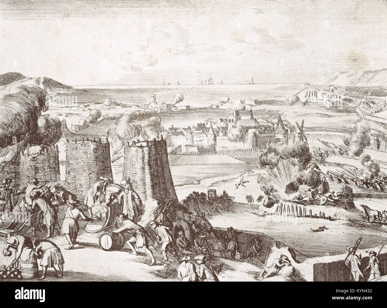 L'Assedio di Derry, 1689 AKA Londonderry Foto Stock