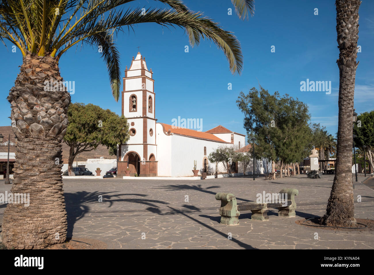 La chiesa di San Domenico (Chiesa parrocchiale di Santo Domingo de Guzman) Tetir Puerto del Rosario Fuerteventura Isole Canarie Spagna Foto Stock