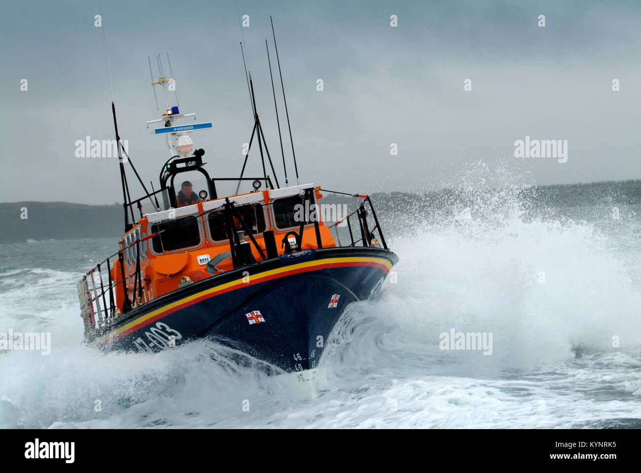 Padstow scialuppa di salvataggio Foto Stock