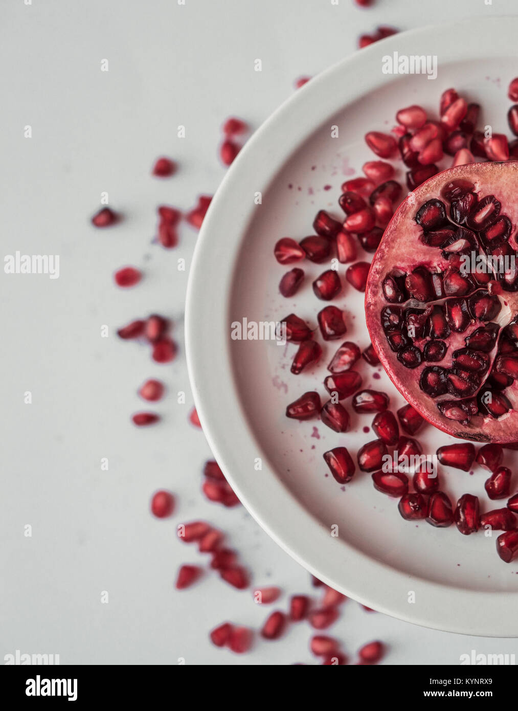Stagione di melograno - prospettiva diversa! Foto Stock