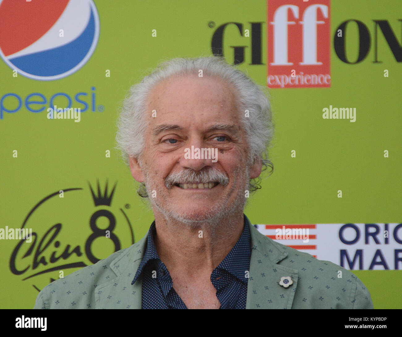 Giffoni Valle Piana, SA, Italia - 21 Luglio 2017 : Giorgio Colangeli al Giffoni Film Festival 2017 - Il 21 luglio 2017 a Giffoni Valle Piana, Italia Foto Stock