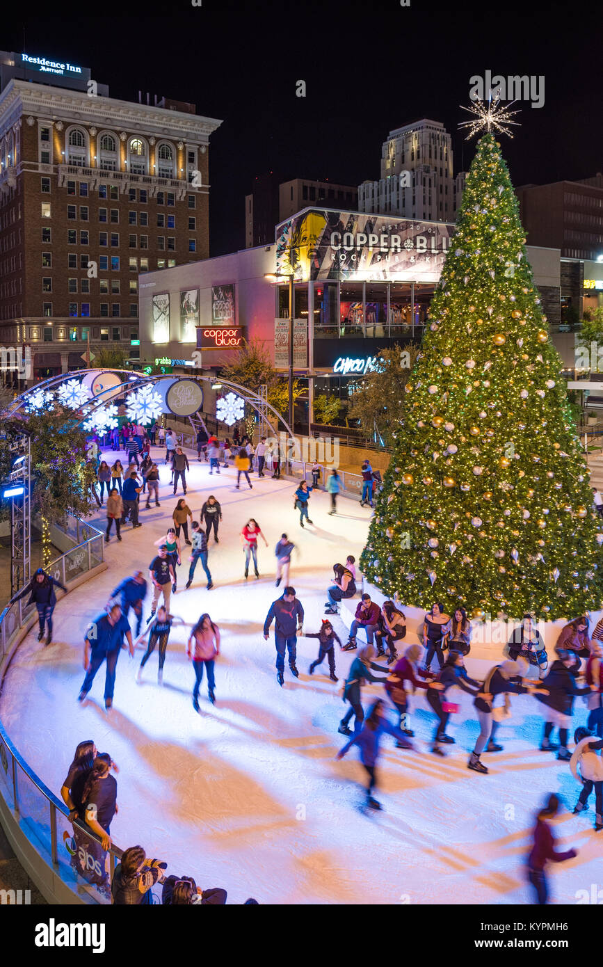 CitySkate al paesaggio urbano nel centro cittadino di Phoenix, Arizona Foto Stock