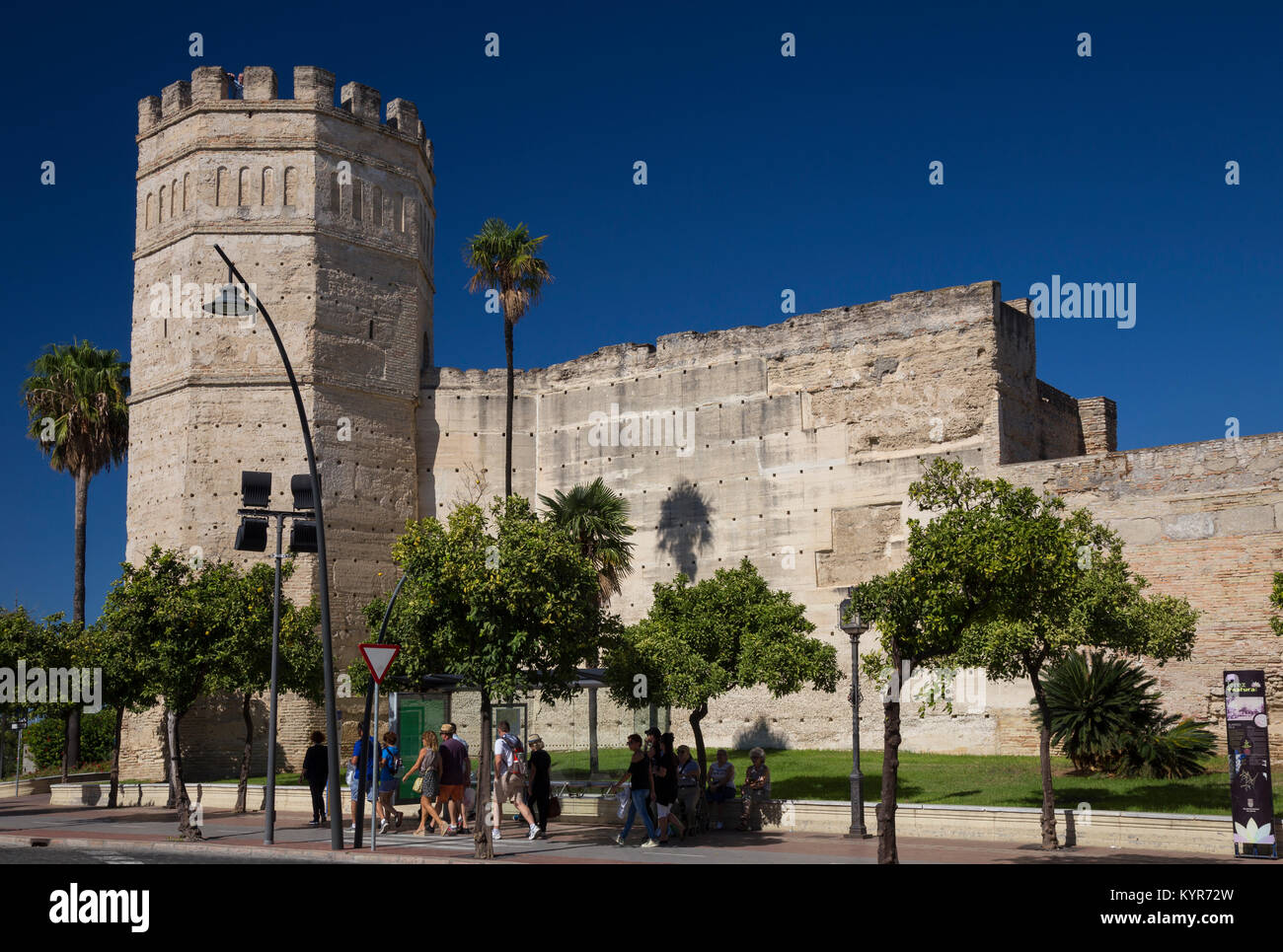 Alcázar di Jerez de la Frontera, Spagna Foto Stock