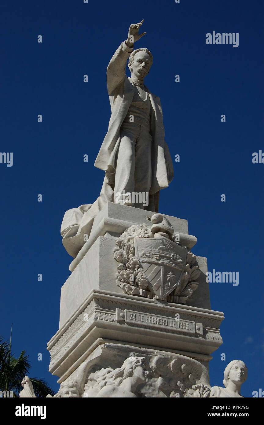 Monumento a Jose Marti nel Parque Central Havana, Cuba Foto Stock