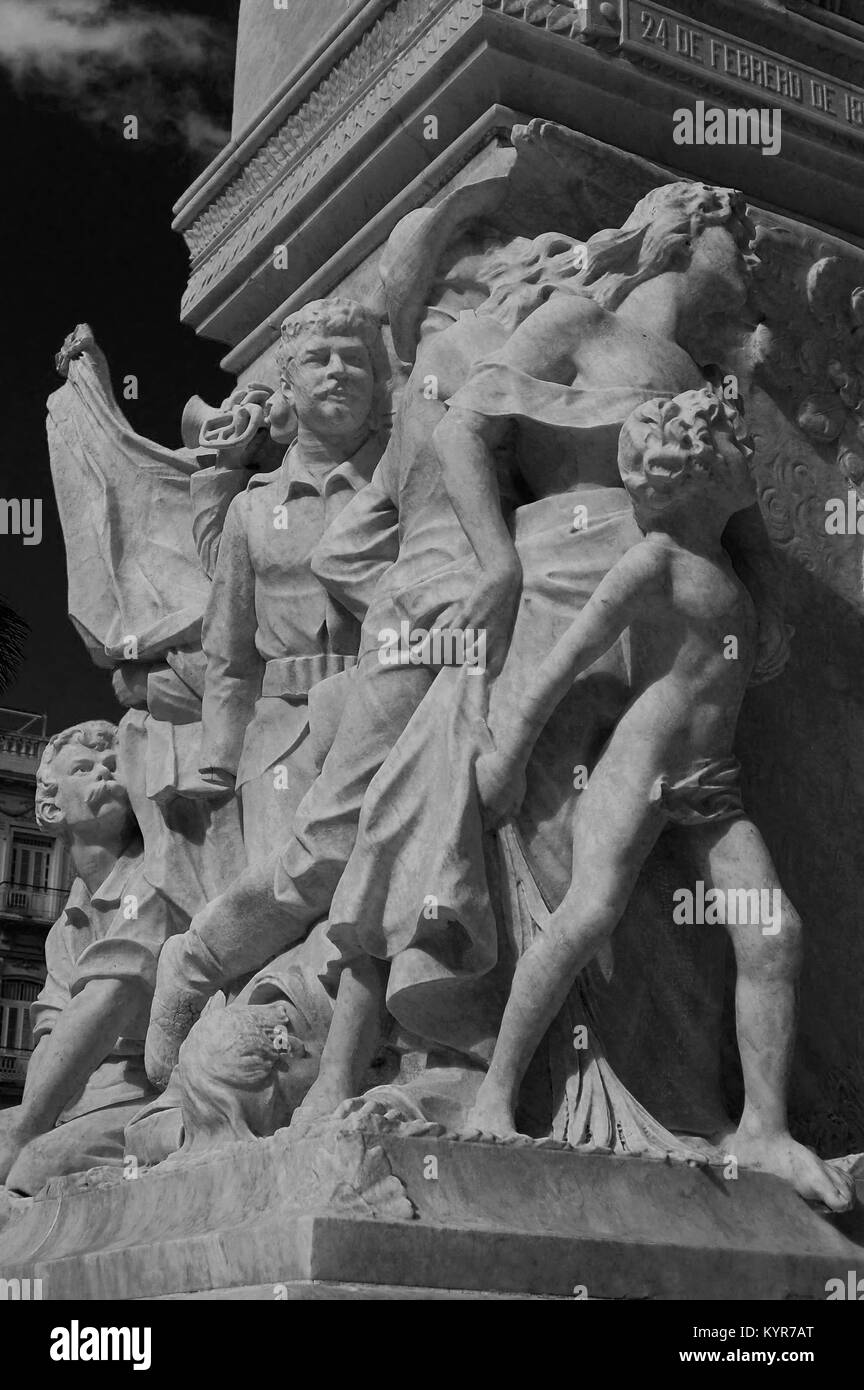 Monumento a Jose Marti nel Parque Central Havana, Cuba Foto Stock