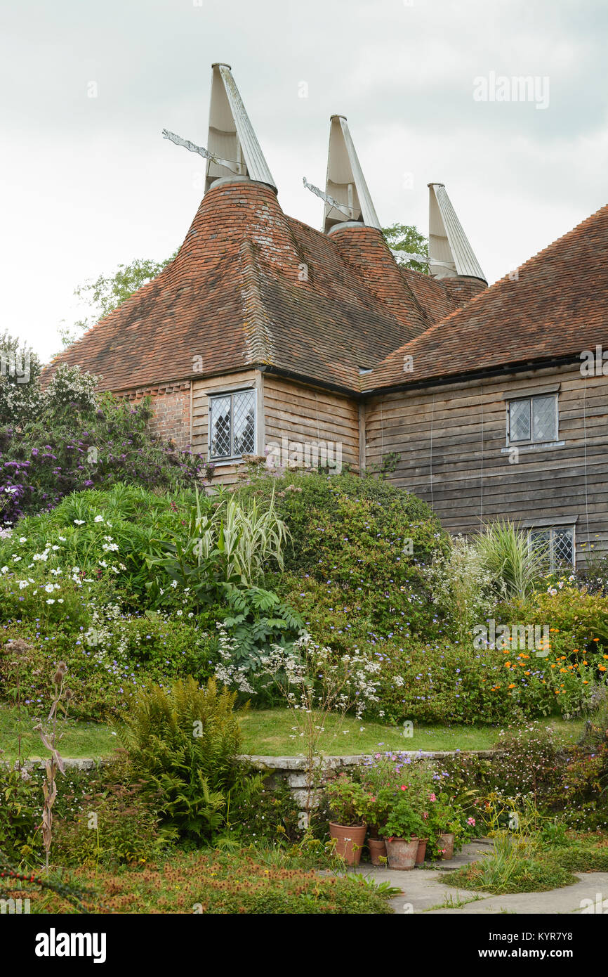 Oast House a Great Dixter House e giardini, Northiam, segale, East Sussex, England, Regno Unito Foto Stock