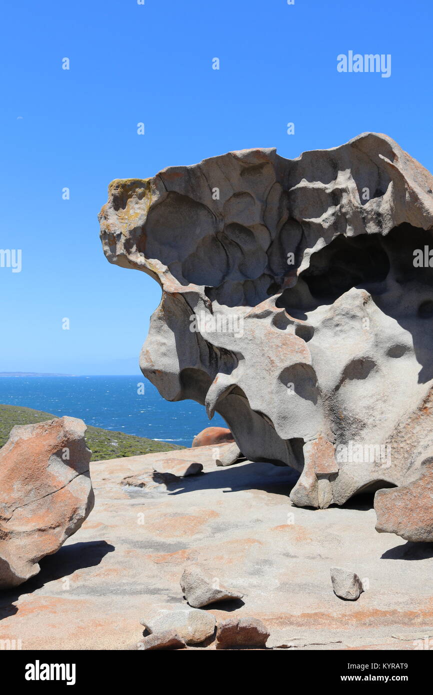 Remarkable Rocks -- Parco Nazionale di Flinders Chase su Kangaroo Island, in Australia Foto Stock