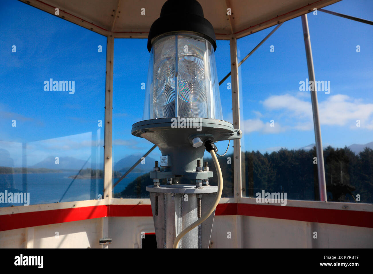 La luce del faro Foto Stock