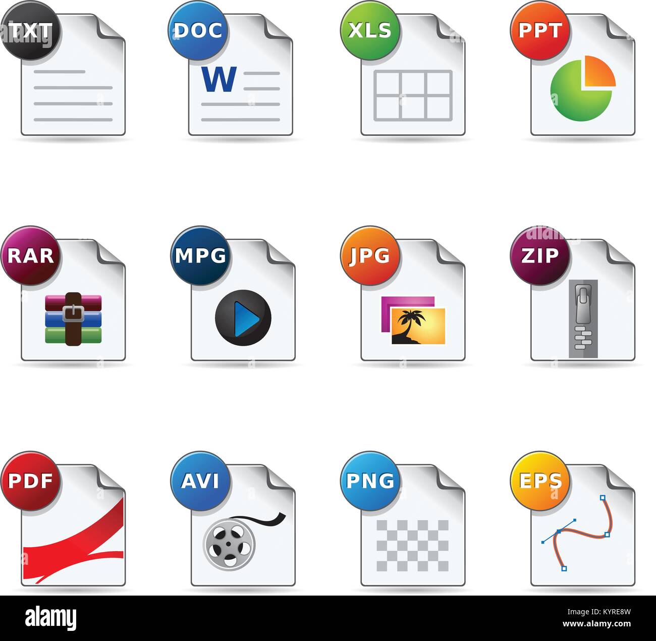 Formati di file Immagini Vettoriali Stock - Alamy