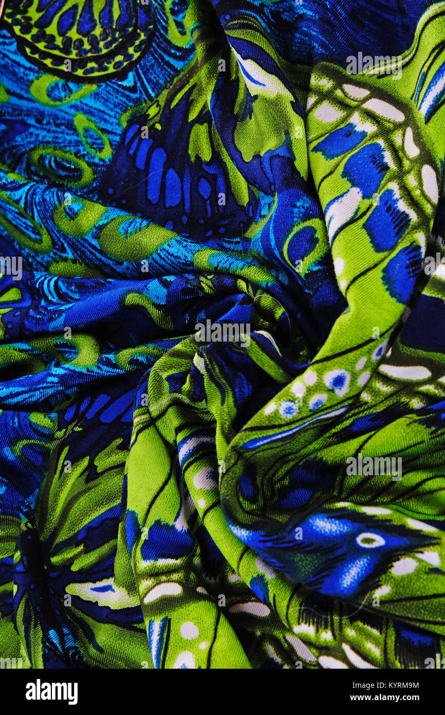 Il tessuto di moda, design stoffa closeup sfondo. Studio dello sfondo della foto. Foto Stock