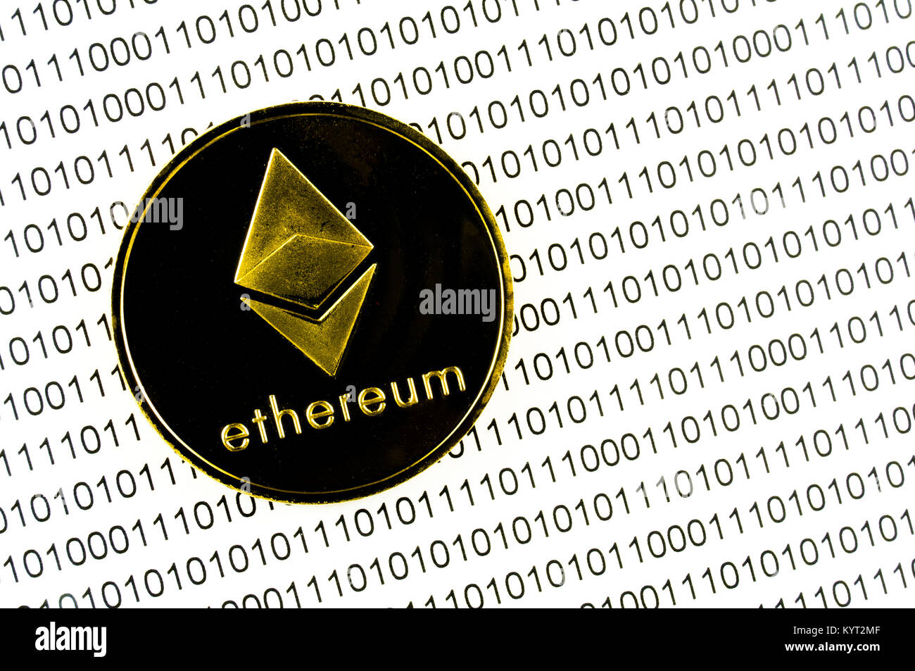 Ethereum è un moderno modo di scambio e di questa moneta crypto è un comodo mezzo di pagamento nel settore finanziario e mercati web Foto Stock