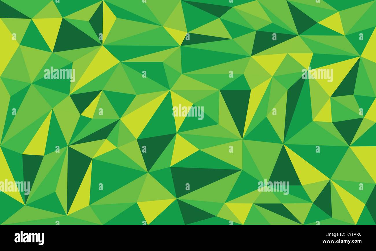 Il colore verde a basso poli arte sfondo vettoriale Illustrazione Vettoriale