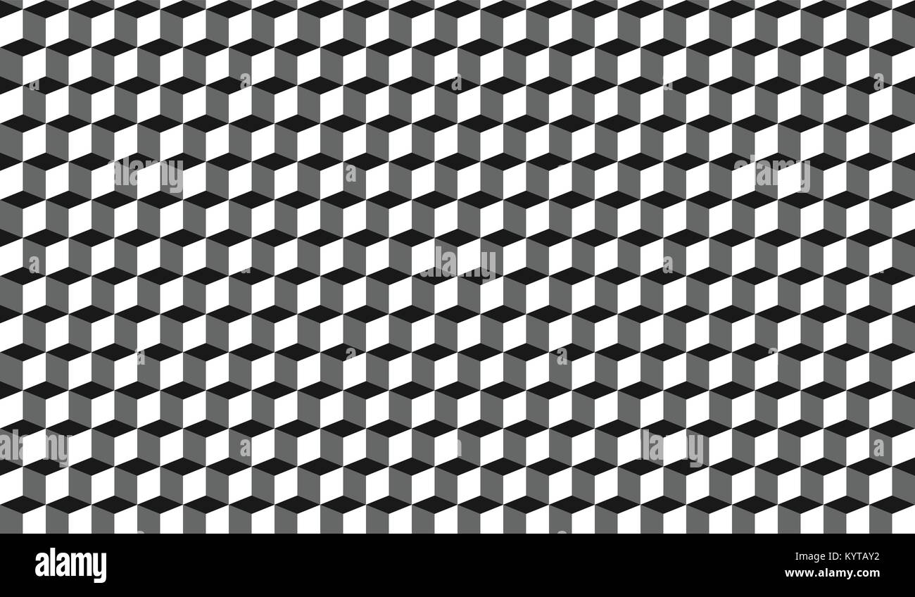 Seamless 3D vettore di scatole di sfondo grafico Illustrazione Vettoriale