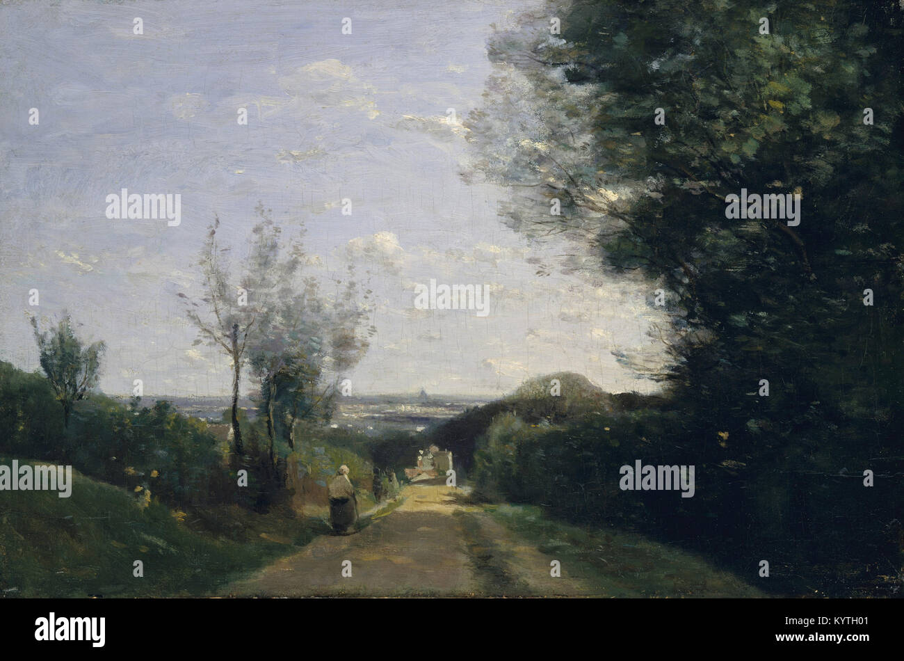 Camille Corot - Dintorni di Parigi - 1860 - MET Museum - New York Foto Stock