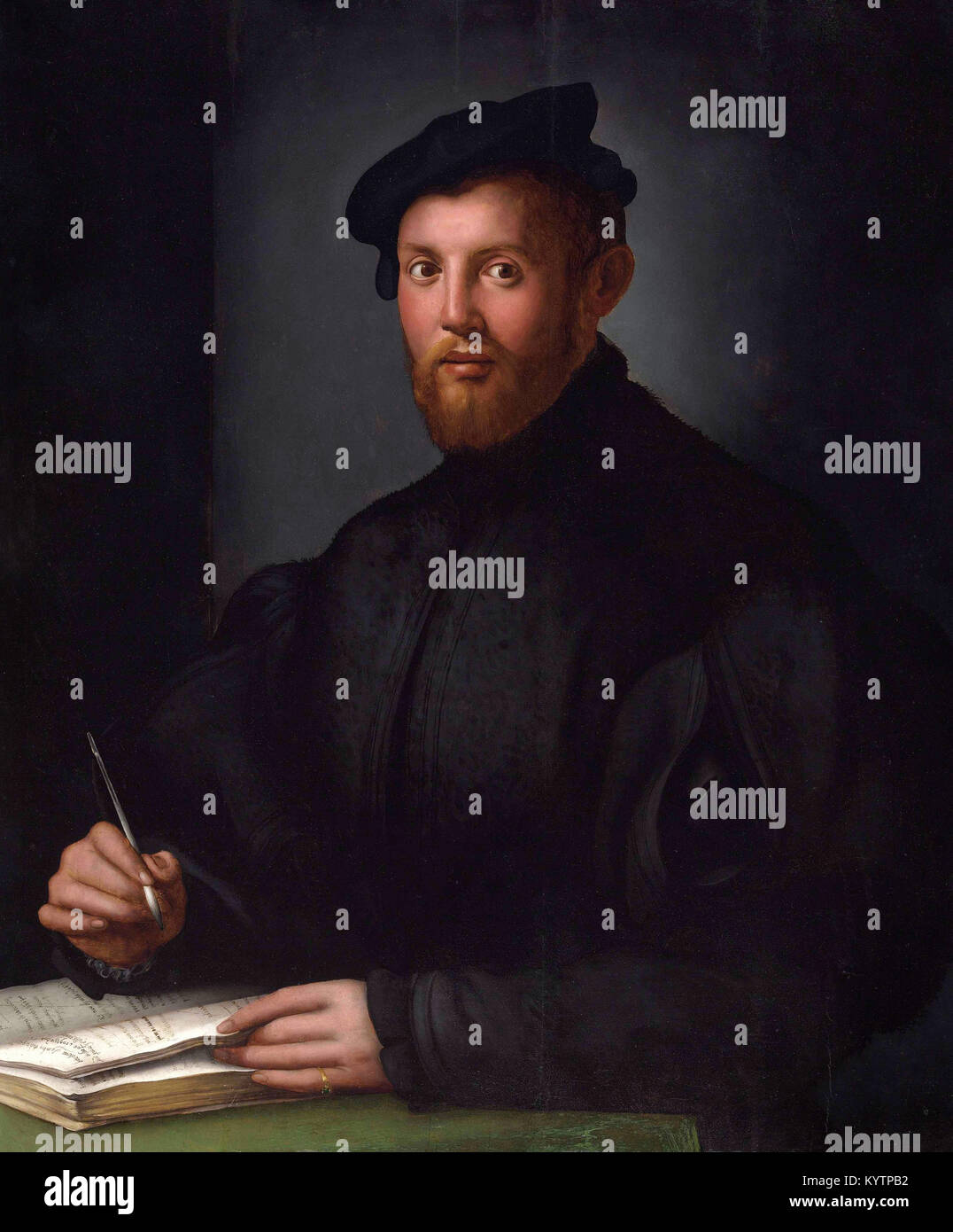 Agnolo Bronzino - Ritratto di una giovane con un libro Foto Stock