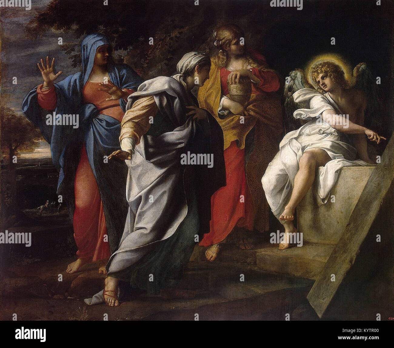 Annibale Carracci - Il Santo donne presso la tomba di Cristo Foto Stock