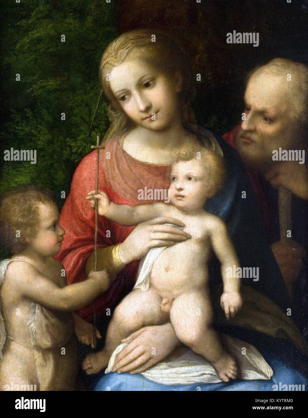 Correggio (Antonio Allegri da Correggio) - La Santa Famiglia Foto Stock