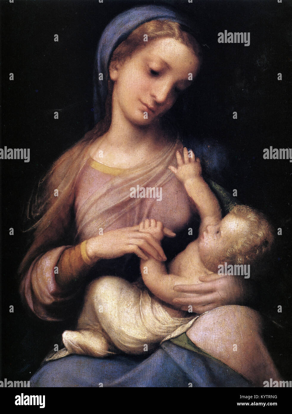 Correggio - Madonna e Bambino (Madonna Campori) Foto Stock