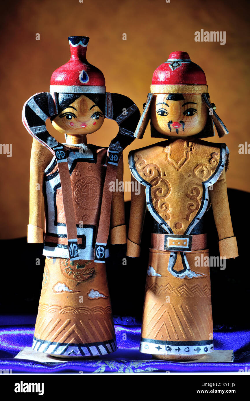 Stil life, mongolo, tradizionale, casa, storia tradizionale etnomongolo, Chingis Khan Foto Stock